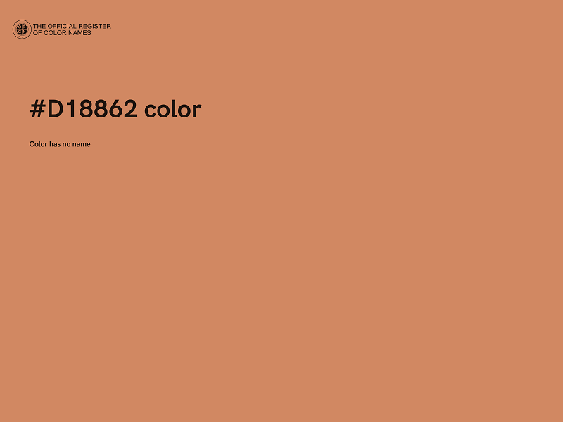 #D18862 color image