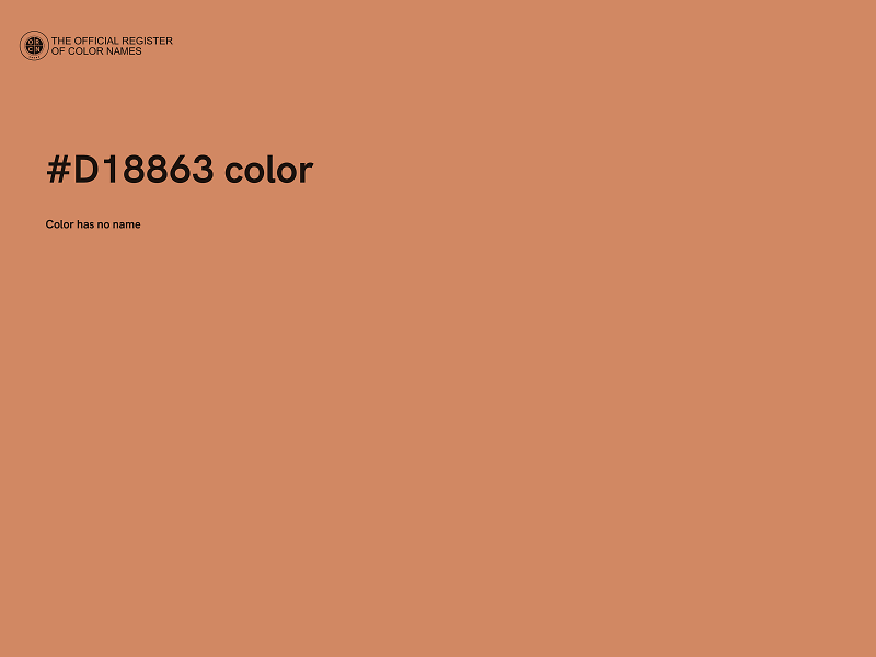#D18863 color image