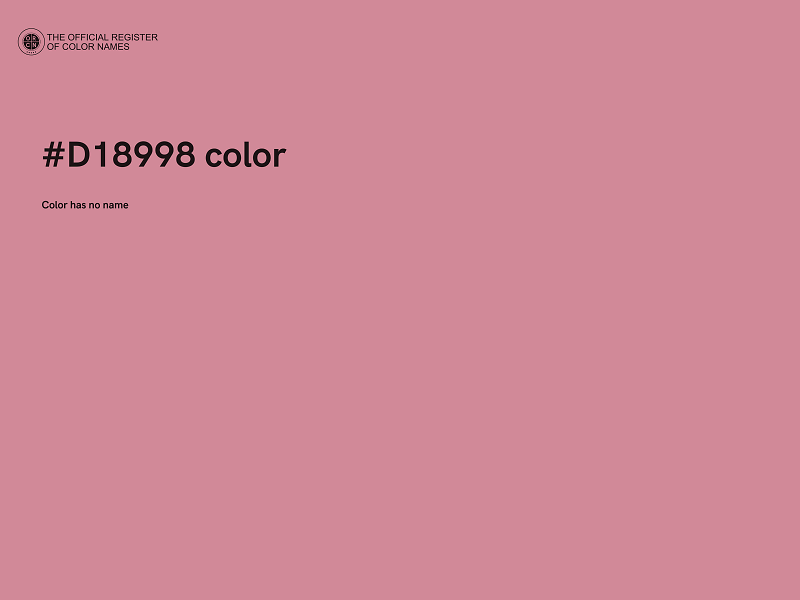 #D18998 color image