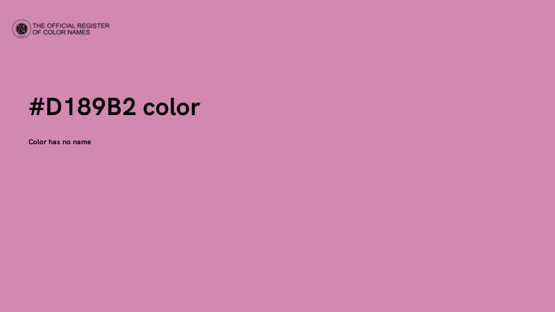 #D189B2 color image