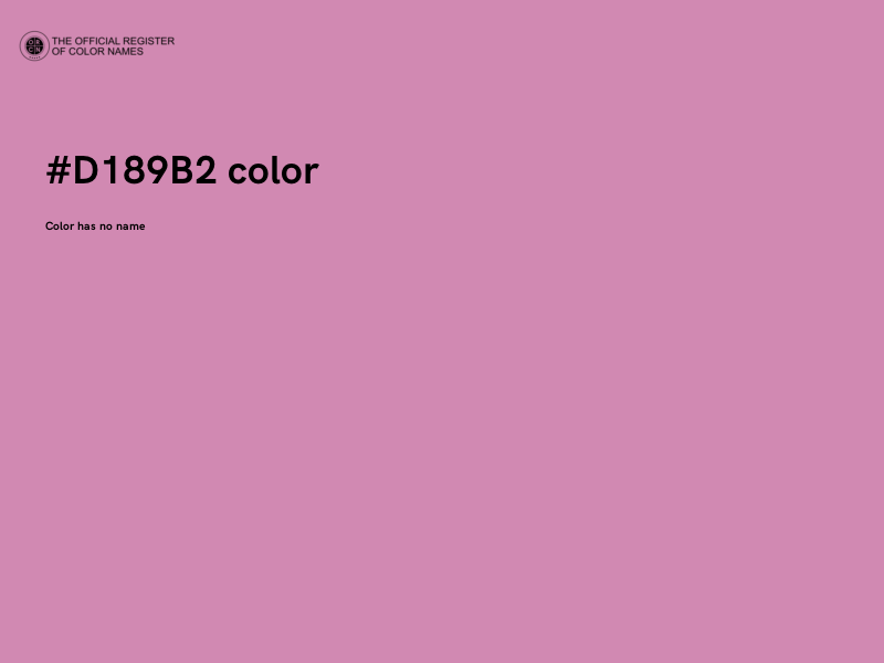 #D189B2 color image