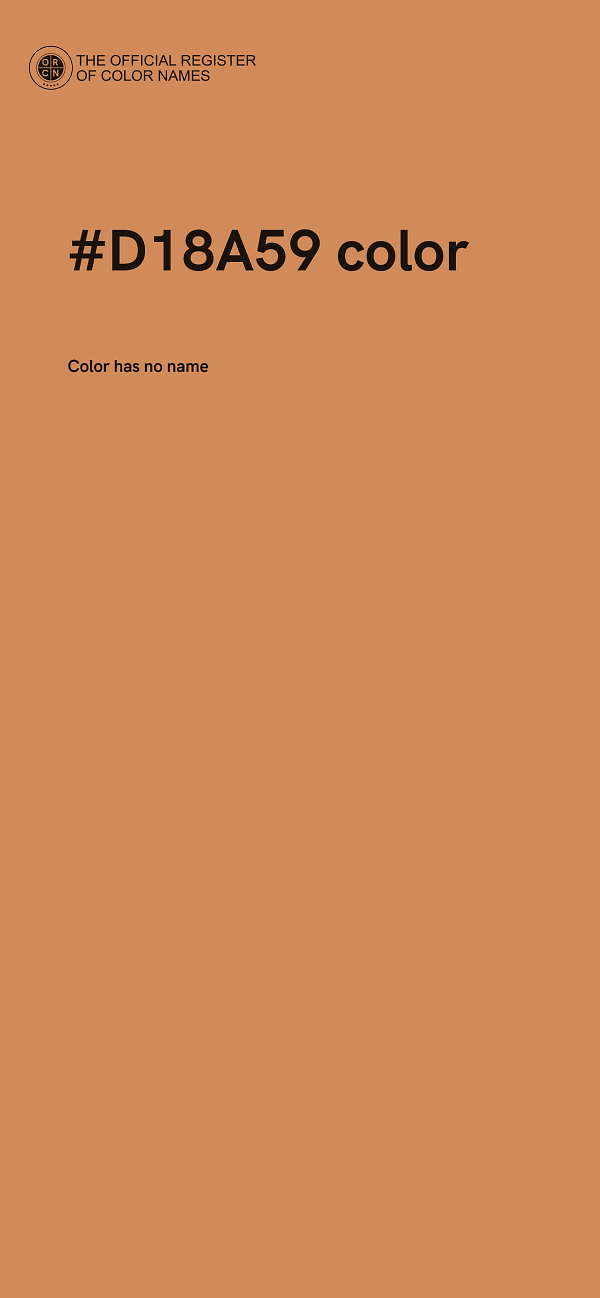 #D18A59 color image