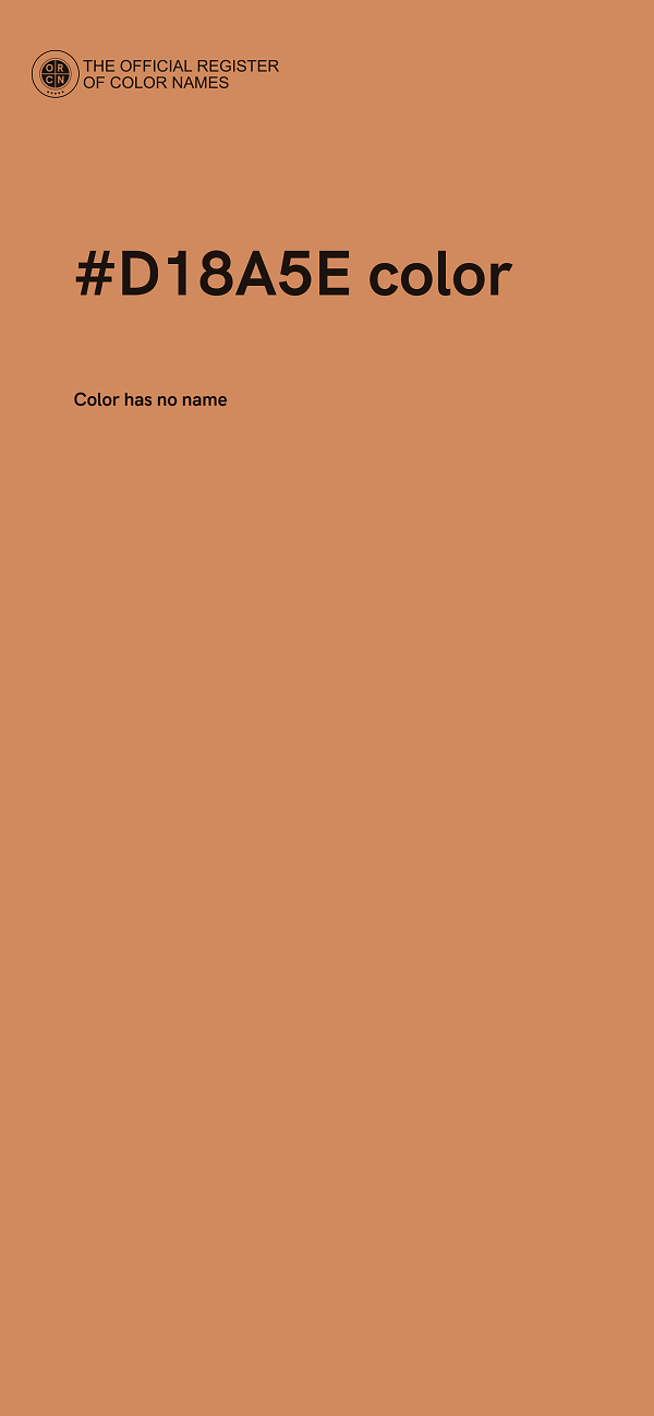 #D18A5E color image