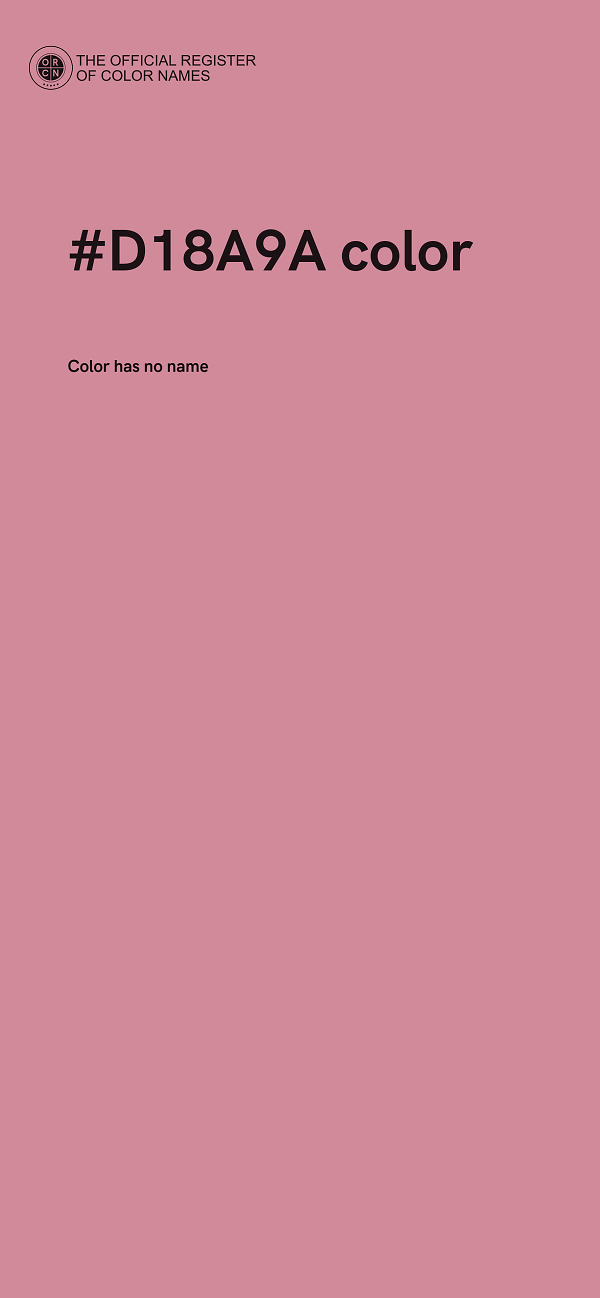 #D18A9A color image