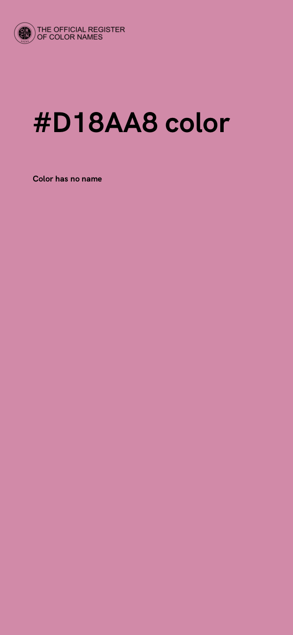 #D18AA8 color image