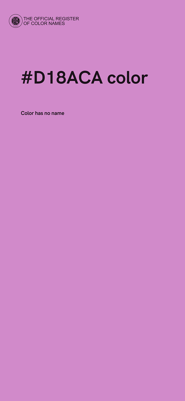 #D18ACA color image