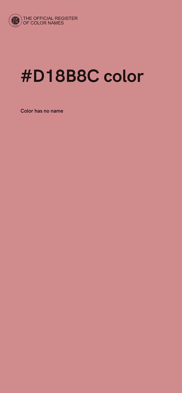 #D18B8C color image