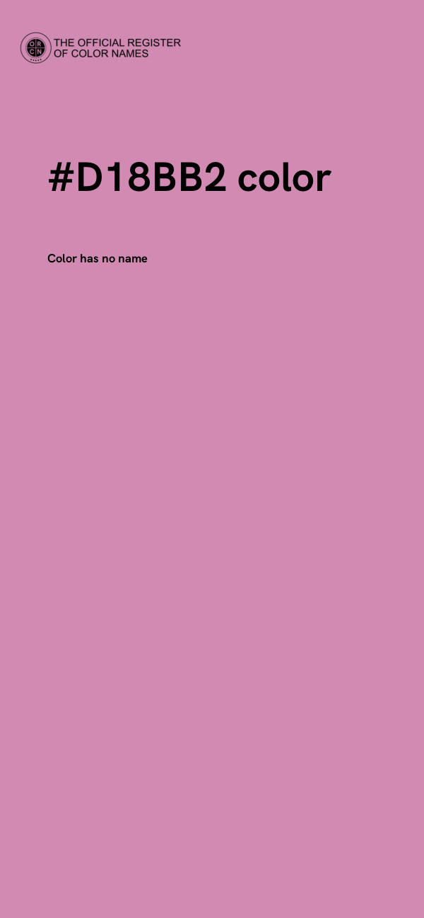 #D18BB2 color image