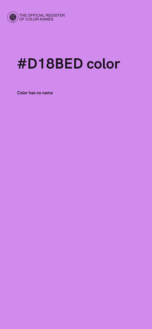 #D18BED color image