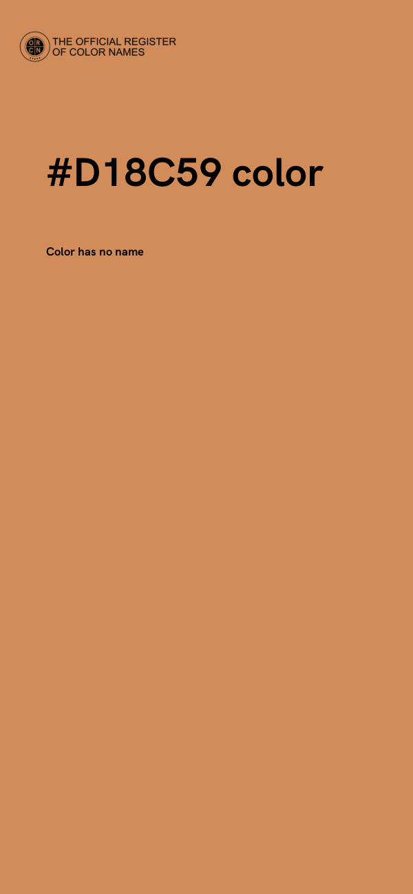 #D18C59 color image