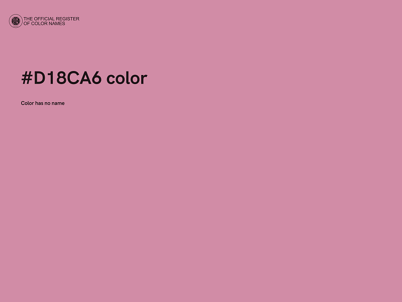 #D18CA6 color image