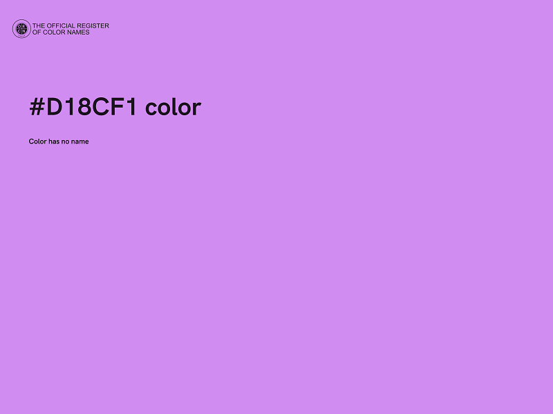 #D18CF1 color image