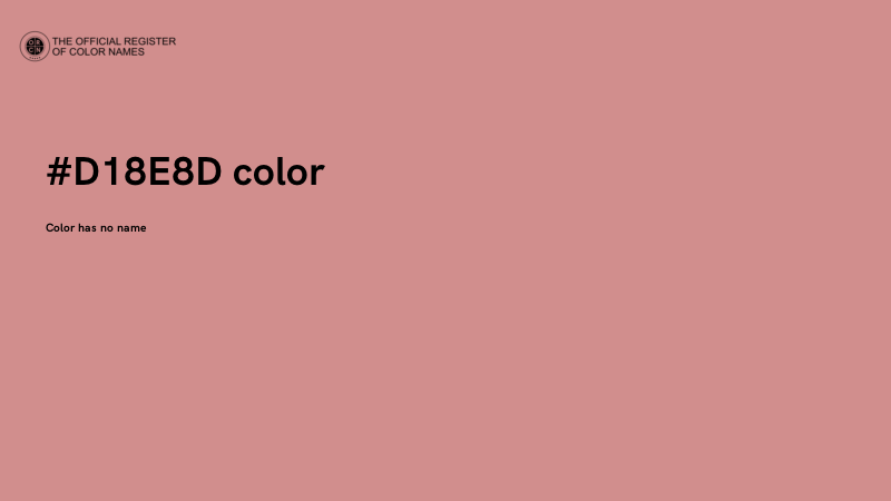 #D18E8D color image