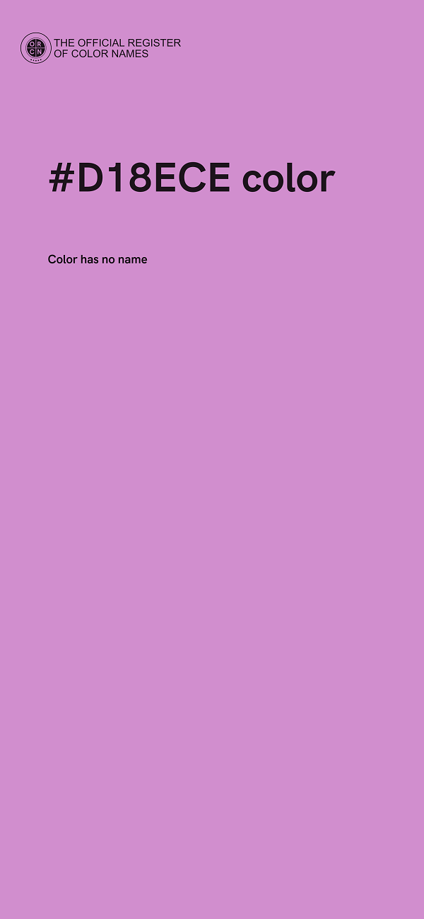 #D18ECE color image