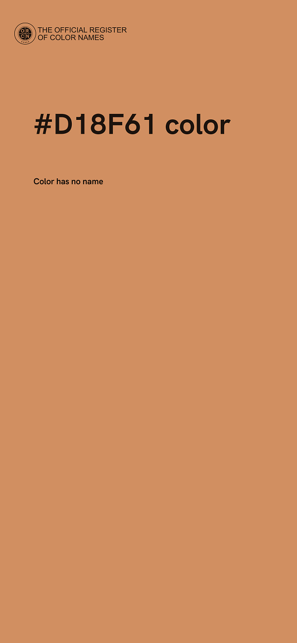 #D18F61 color image