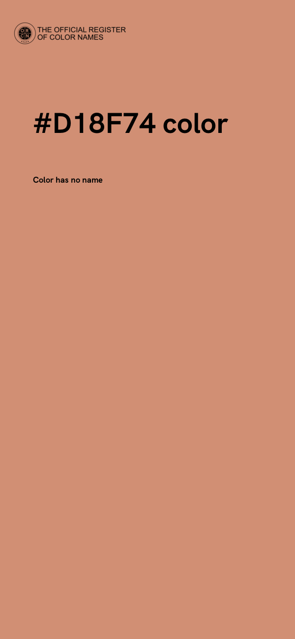 #D18F74 color image