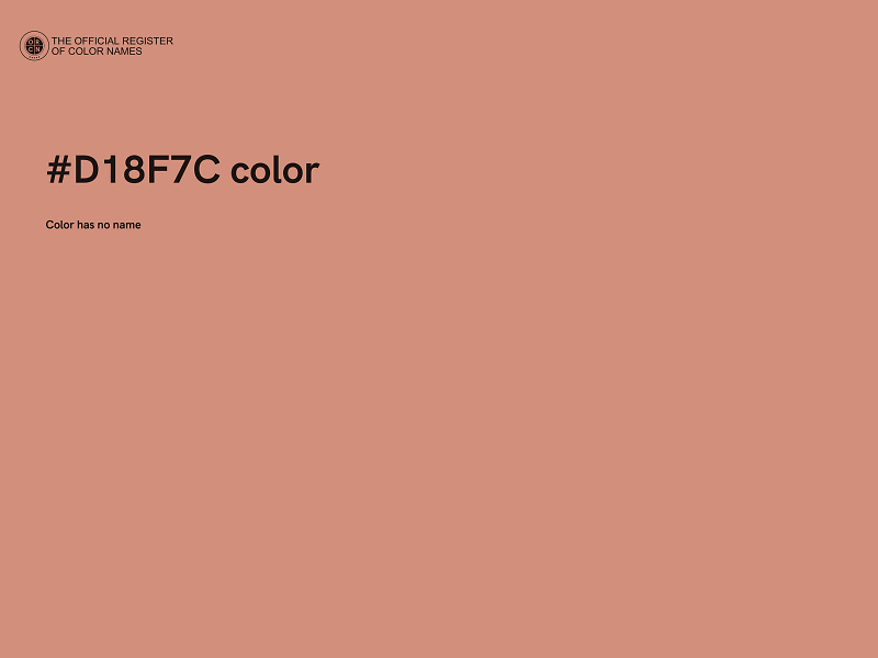 #D18F7C color image