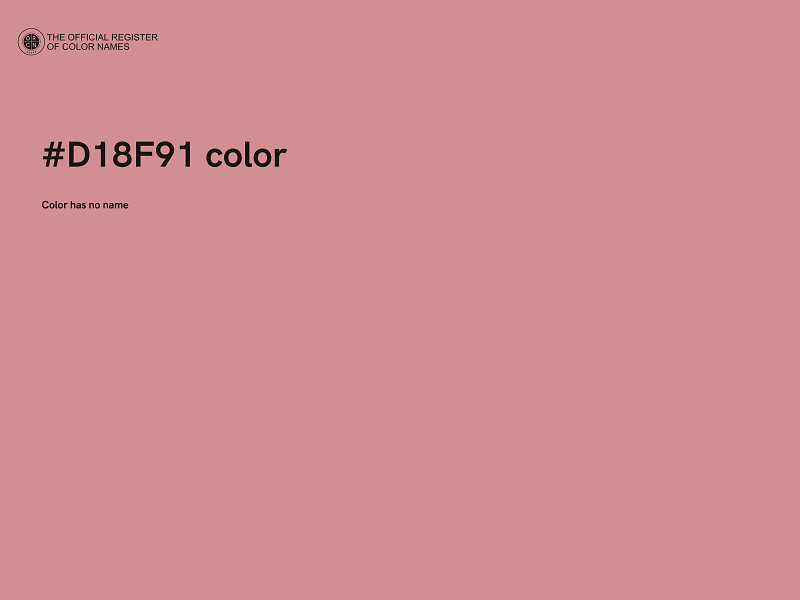 #D18F91 color image