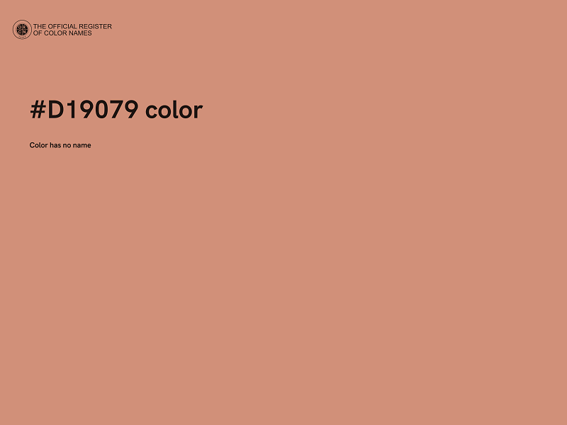 #D19079 color image