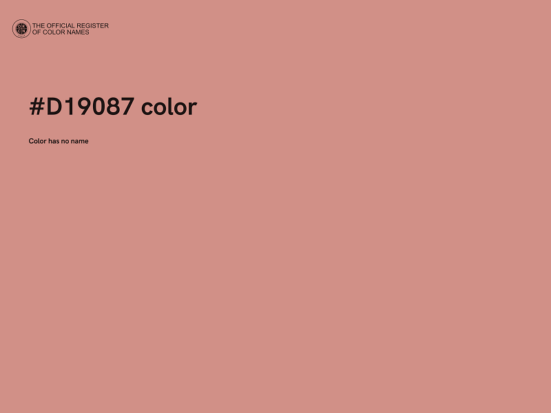 #D19087 color image