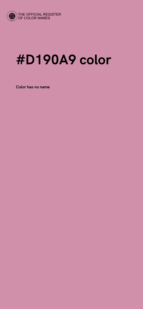 #D190A9 color image