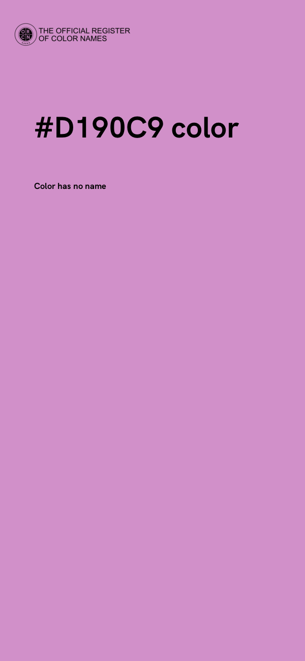 #D190C9 color image