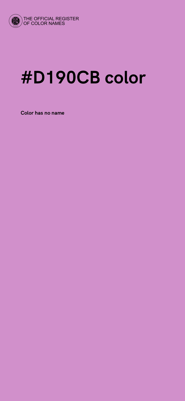 #D190CB color image