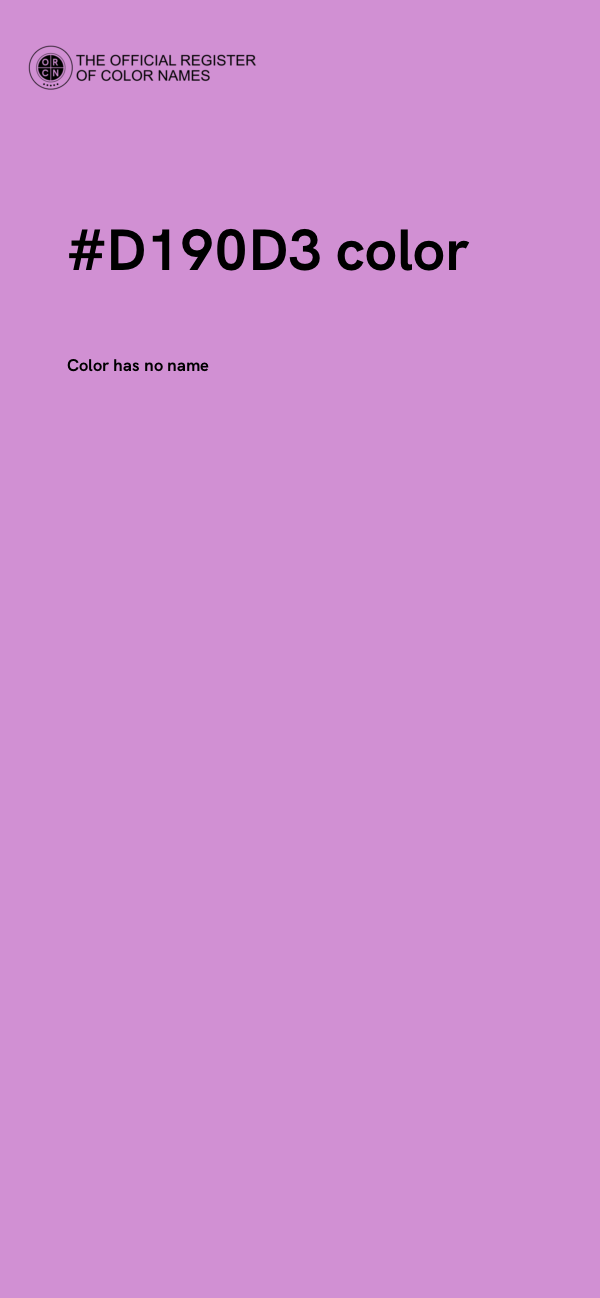 #D190D3 color image