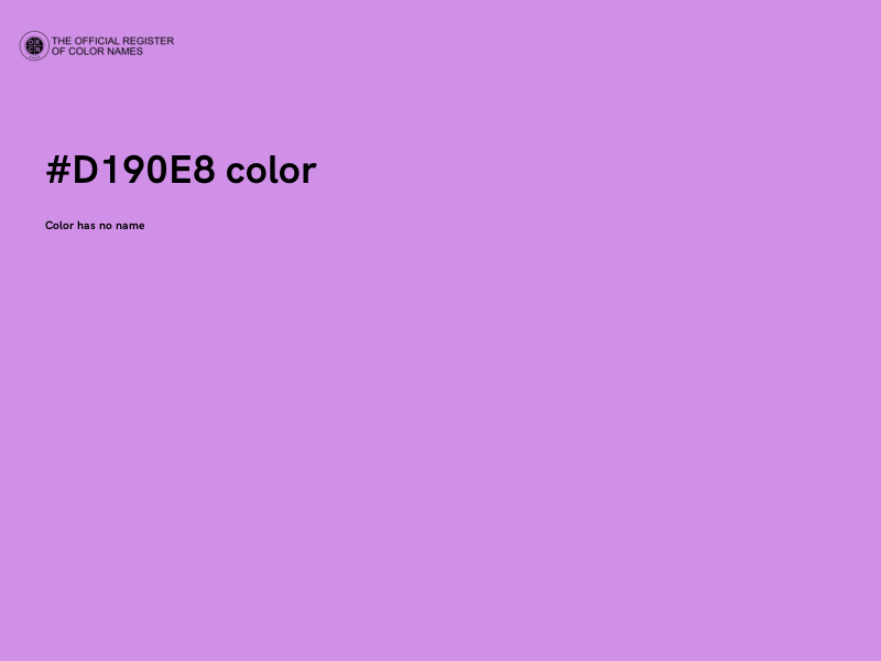 #D190E8 color image