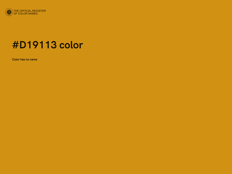 #D19113 color image
