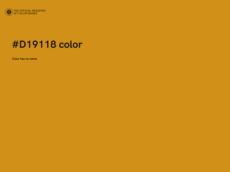 #D19118 color image