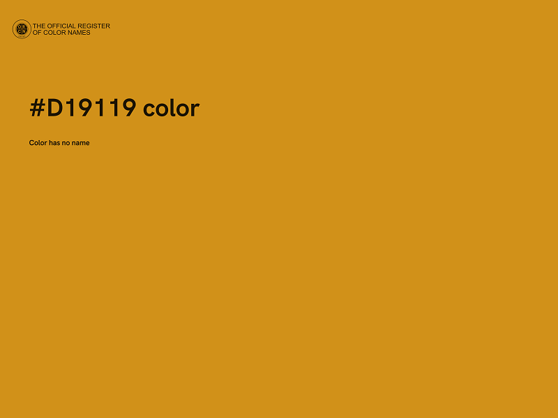 #D19119 color image