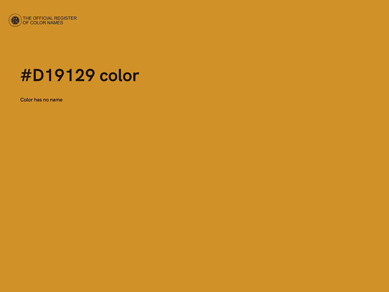#D19129 color image