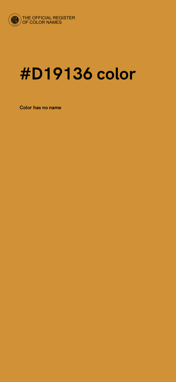 #D19136 color image