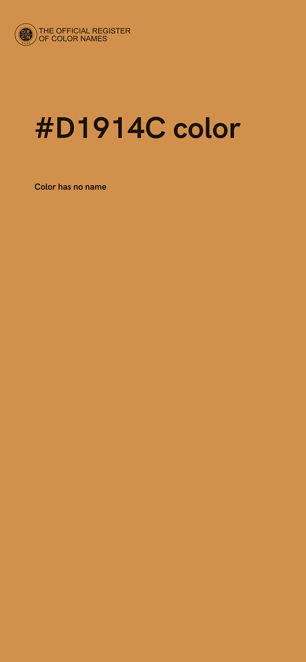 #D1914C color image