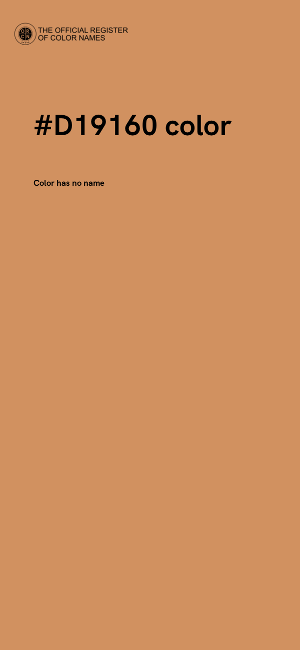 #D19160 color image
