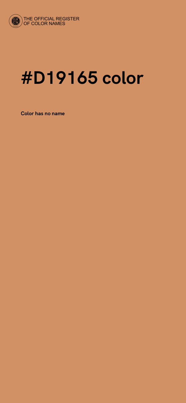 #D19165 color image