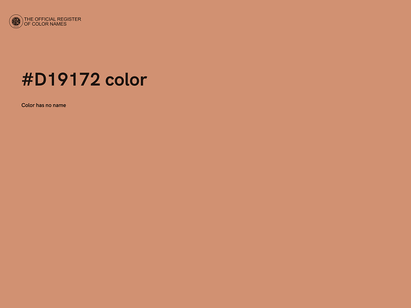 #D19172 color image