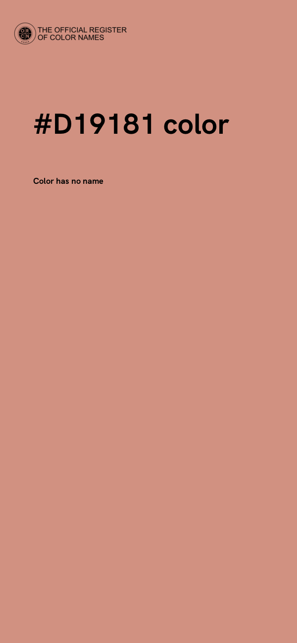 #D19181 color image