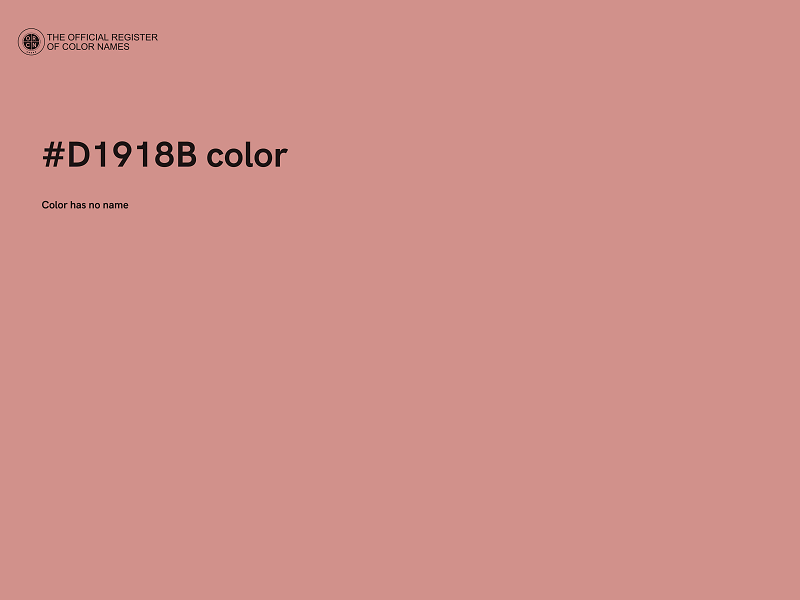 #D1918B color image