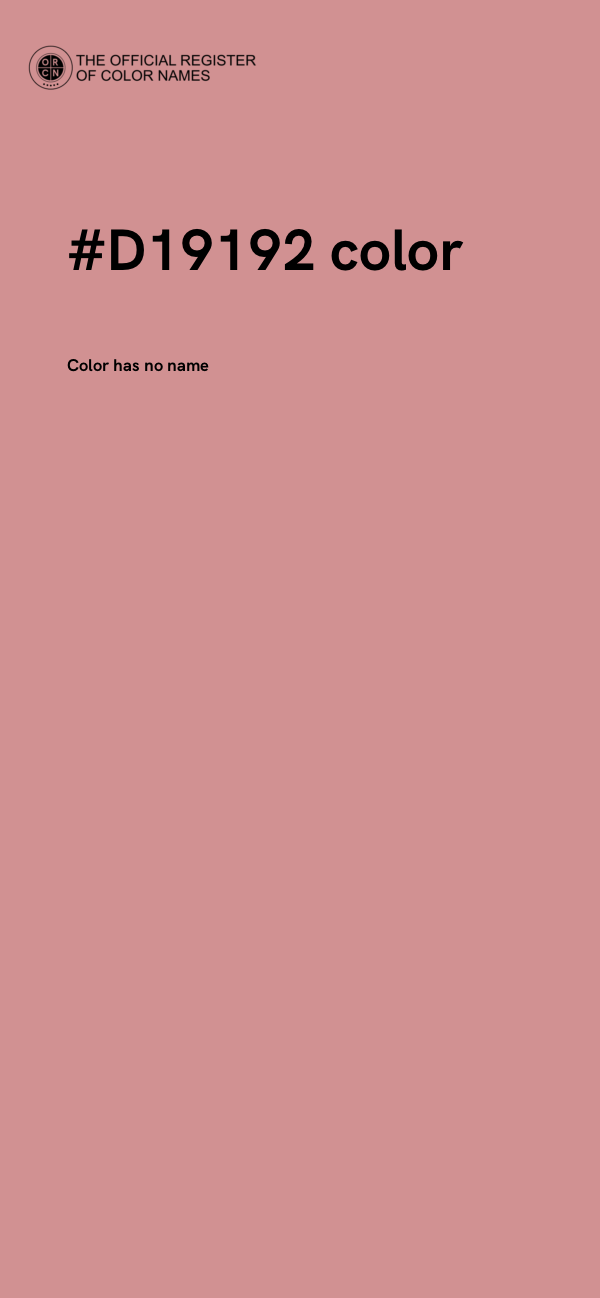 #D19192 color image