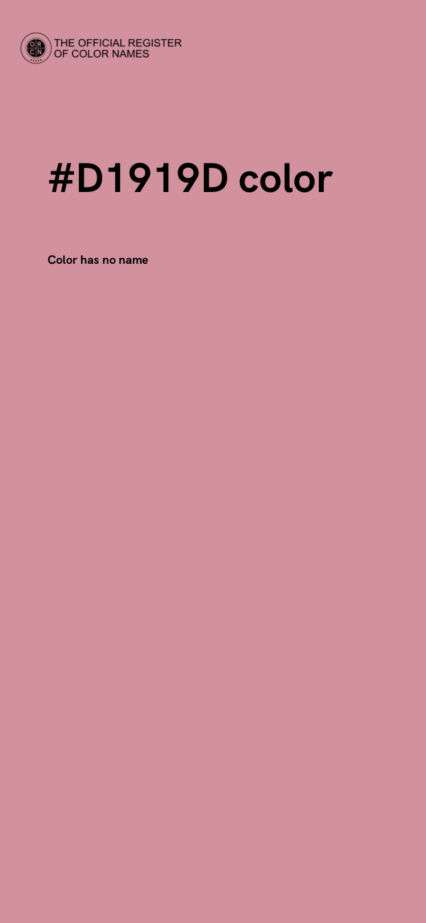 #D1919D color image