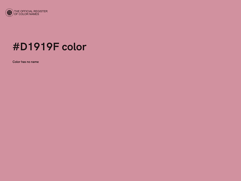 #D1919F color image