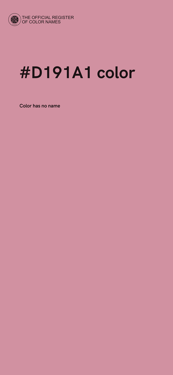 #D191A1 color image
