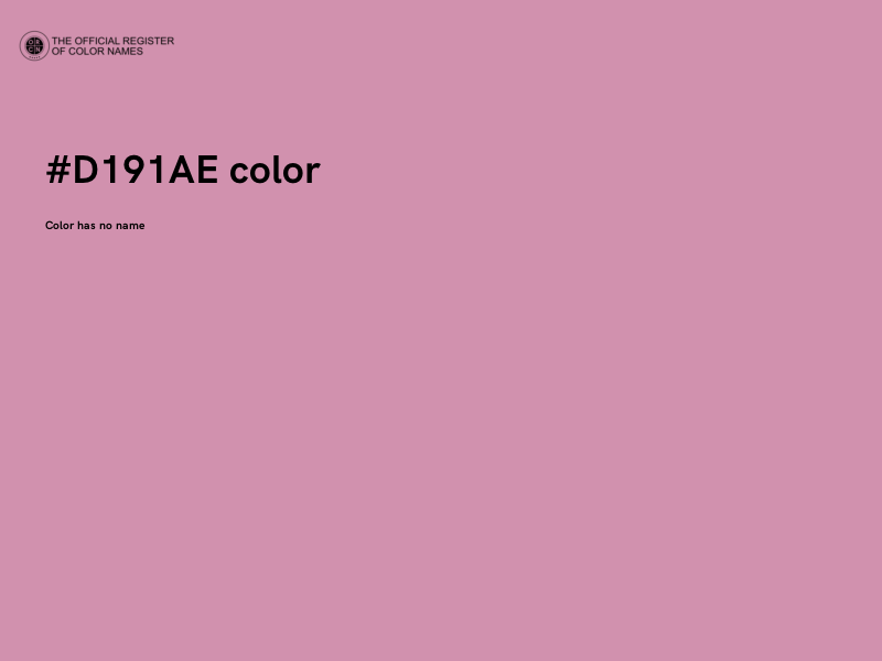 #D191AE color image
