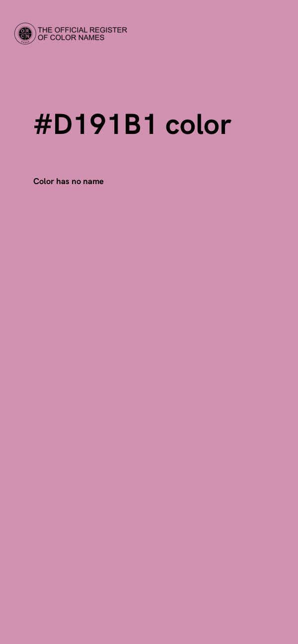 #D191B1 color image