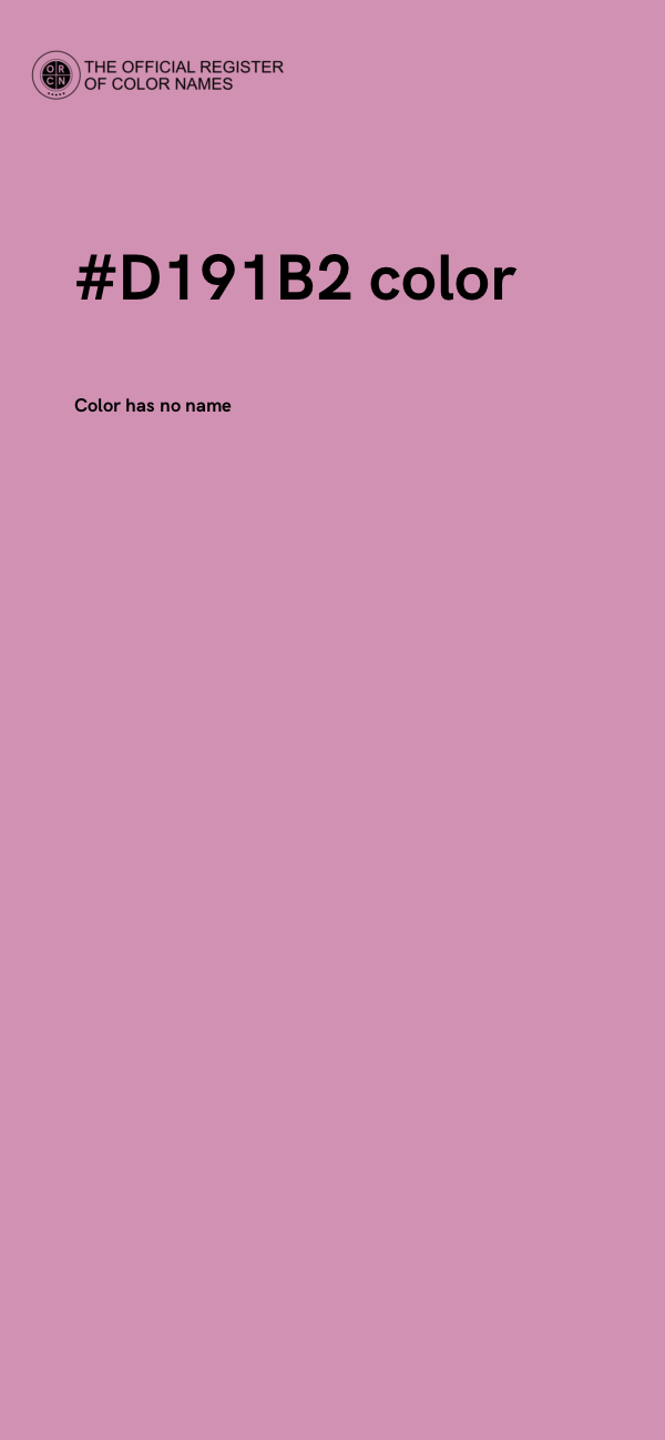 #D191B2 color image