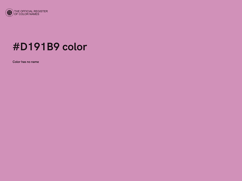 #D191B9 color image
