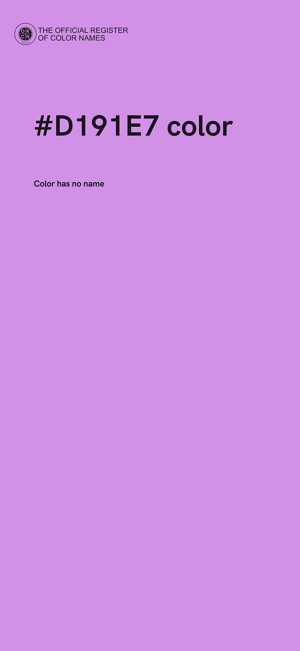 #D191E7 color image