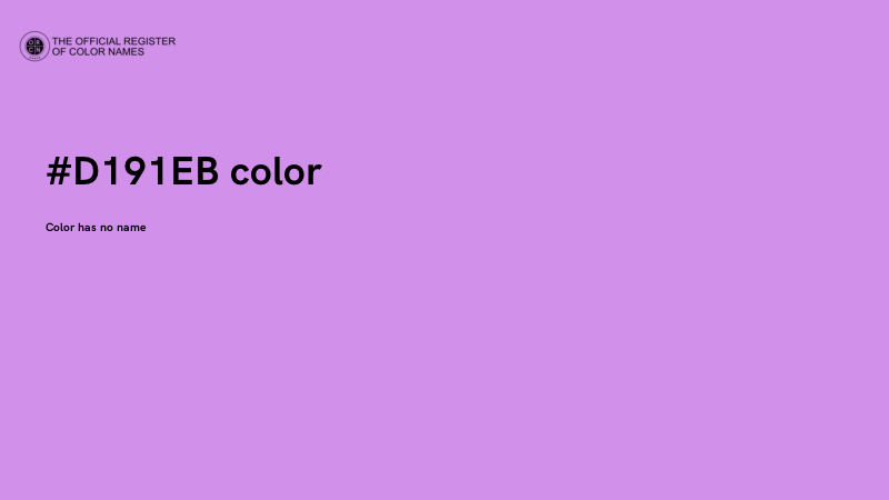 #D191EB color image